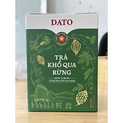 Trà khổ qua rừng DATO, trà túi lọc, thanh nhiệt, giải độc, mát gan, hỗ trợ bệnh tiếu đường, giảm cân