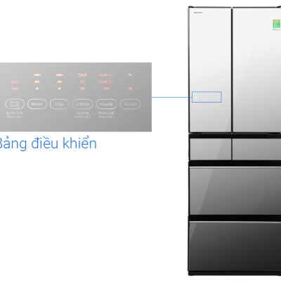Tủ lạnh Hitachi Inverter 540 lít R-HW540RV(X) - Hàng chính hãng - Chỉ giao HCM