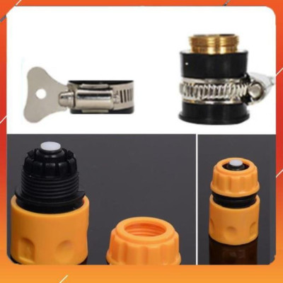 ️Evoucher Bộ dây vòi xịt nước rửa xe, tưới cây , tăng áp 3 lần,loại 3m, 5m 206701-1 đầu đồng,cút nhựa,nối đồng+  đai