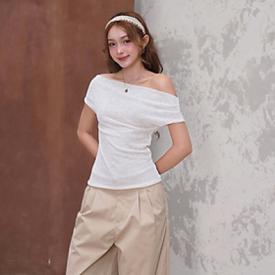 Áo kiểu bẹt vai chất ren thoáng mát thích hợp mùa hè Azure Miều Est.2013