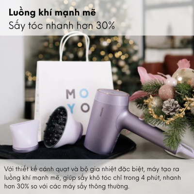 Máy sấy tóc ion  PHILIPS 1800W BHD720 | Hàng Chính Hãng