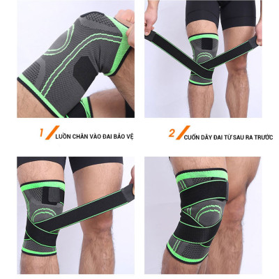 Bộ băng bảo vệ đầu gối AOLIKES A-7720 thiết kế thoáng khí ôm chân breathable sport knee support