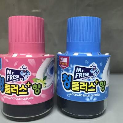 Combo 2 Cốc thả bồn cầu tẩy xanh toilet Mr.Fresh - Hàn Quốc 180g hương Ngàn hoa +  hoa Ly (hàng chính hãng)