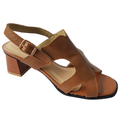 Giày Sandal Cao Gót Da Bò BIGGBEN Cao 5 Phân SDCG143