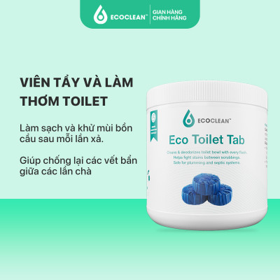 Viên tẩy và làm thơm toilet hương lavender - Eco Toilet Tab - Hộp 10 viên