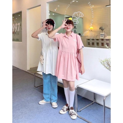 UPZ Đầm Babydoll Logo Chữ (4 Màu)