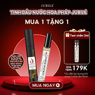 Bleu by Jubilé - Tinh dầu nước hoa Pháp Nam Dạng lăn 12ml Thơm Lâu, Sang Trọng, Đẳng Cấp