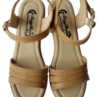 Giày Sandal Đế Xuồng Nữ Da Bò BIGGBEN Cao Cấp SDX28