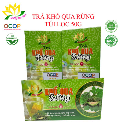 Trà Khổ Qua Rừng Túi Lọc (Sấy Lạnh) Hương Sen Việt (25 Túi x 2g)