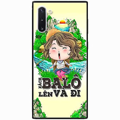 Ốp lưng in cho Samsung Note 10 Mẫu Xách Balo Lên Nữ