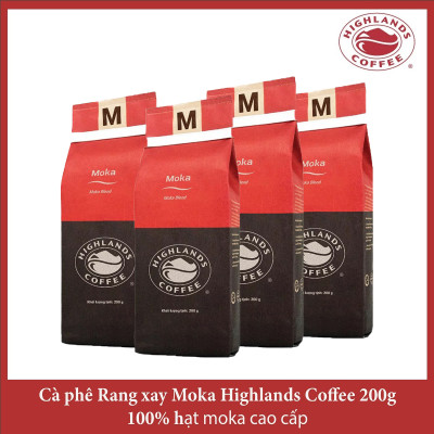 Moka Blend Cà phê Rang xay Moka Highlands Coffee 200g