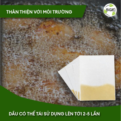 Giấy Lọc Dầu / Giấy Thấm Dầu OF01. Tiết Kiệm Và Hiệu Quả, Tránh Cặn Đen.  Sản Xuất Theo TCTP Không Độc Hại. Hàng Nhập Khẩu Chính Hãng SGE Thailand