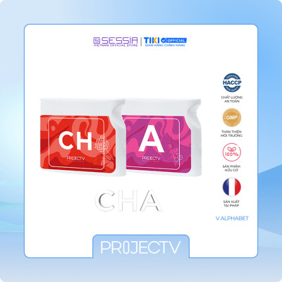 [VOUCHER 200K & TẶNG 5 TÚI PV ZIP] Thực Phẩm Sức Khoẻ CH+A | V Alphabet - Năng lượng mạnh mẽ, Chống oxy hóa tự nhiên - PROJECT V - Xuất xứ Pháp, Hàng Chính Hãng