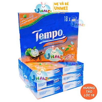 Khăn giấy bỏ túi Tempo Petit hương Gỗ Táo (18 gói)