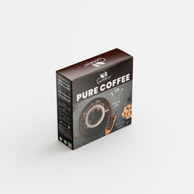 Pure Coffee Goce - Cafe Đen hòa tan 2 trong 1 - 240g (15 gói x 16g)