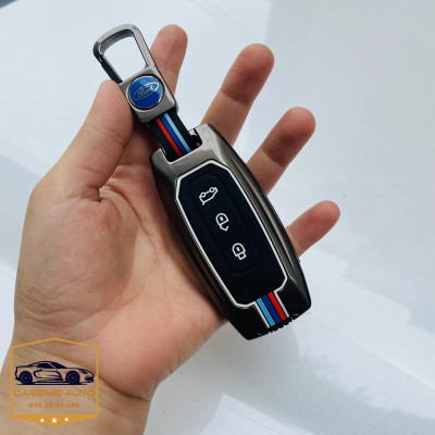 Ốp Chìa Khóa Ford Territory 2022 - 2024 Chất Liệu Hợp Kim, Kèm Móc Treo Cao Cấp - Hàng Nhập Khẩu