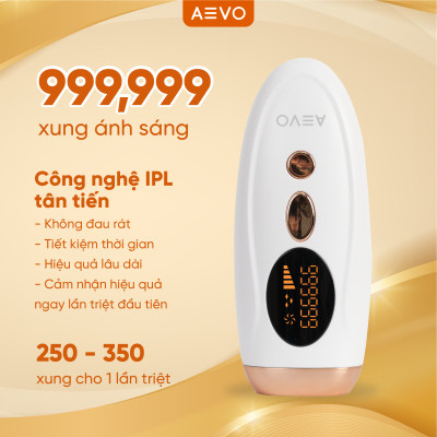 Máy Máy Triệt Lông AEVO Hair Removal Handset Triệt Lông Vĩnh Viễn Đơn Giản Tại Nhà [Bảo hành 12 tháng]