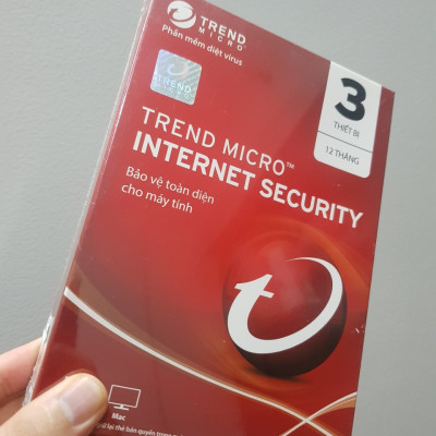 Phần mềm diệt virut Trend Micro Internet Security 3PC - Hàng chính hãng