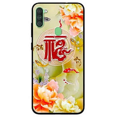 Ốp lưng dành cho Samsung A11 mẫu Cá và Mẫu Đơn