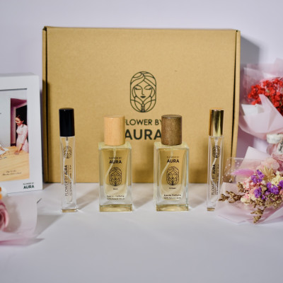 [ Quà Tặng 20.11] Combo Quà Tặng Nước hoa thiên nhiên Unisex 10ml Hoa và Đèn Tranh 3D Set quà tặng dịp 20/11 ý nghĩa