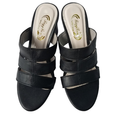 Dép Cao Gót Nữ Da Bò BIGGBEN Cao Cấp DCG32