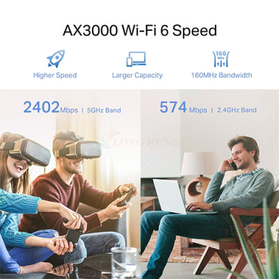 Bộ mở rộng sóng Wifi 6 TP-Link AX3000 Range Extender RE705X - Hàng chính hãng