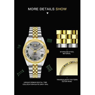 Đồng Hồ Nam Cadisen C8228M1 Chính Hãng Full Box Chống Nước Kính Chống Xước Dây Thép BH 2 Năm Máy Cơ