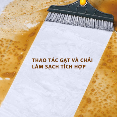 Combo Dọn Nhà 3 Món : Chổi Chà Cọ Nhà Vệ Sinh + Chổi Quét Trần Nhà + Bàn Chải Khe Hẹp - Hãng dododios