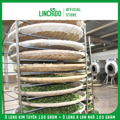 Combo 2 Hộp Trà Ô Long Kim Tuyên Và Ô Long A Lan Nhã - Hộp 100Gram