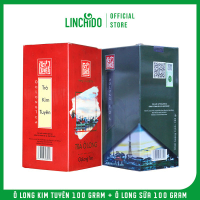 Combo 2 Hộp Trà Ô Long Kim Tuyên Và Ô Long Sữa - Hộp 100Gram
