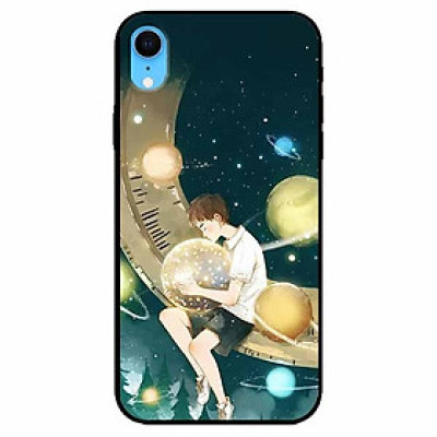 Ốp lưng dành cho Iphone XR mẫu Cậu Bé Ôm Trăng
