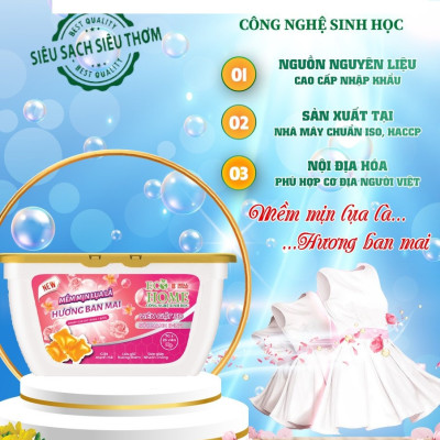 Viên giặt quần áo công nghệ sinh học ECOHOME Kim Ngân Store giúp quần áo sạch sẽ,lưu hương thơm lâu, mùi hương ban mai