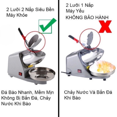 Máy Bào Đá Tuyết Mịn Đa Năng Làm Các Món Sinh Tố Đá Dầm - Hàng Nhập Khẩu