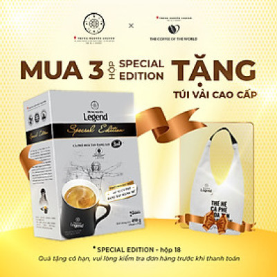 Trung Nguyên Legend - Cà phê hoà tan rang xay 3in1 Special Edition - Hộp 18 gói x 25gr