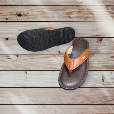 DÉP KẸP CHẤT LIỆU DA BÒ VATIS V17061