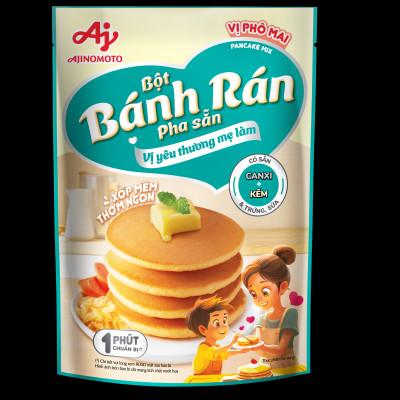 Lốc 2 gói Bột Bánh Rán Pha Sẳn Vị Phô Mai Ajinomoto (150g/Gói)