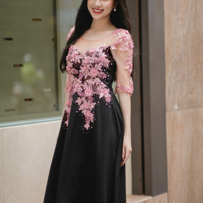 Đầm xòe dự tiệc sang trọng - quý phái