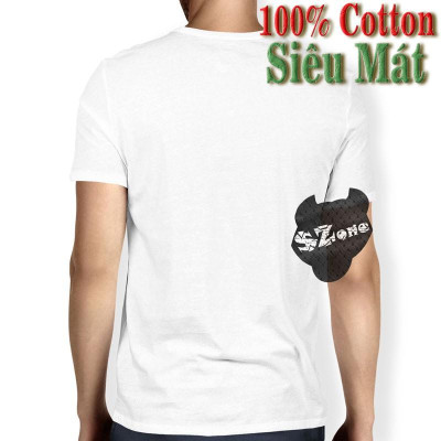 Áo Phông Nam Cotton 100% In Hình 3D Cao Cấp - Áo Thun Nam Ngắn Tay Chất Mát Mùa Hè SZone PM58