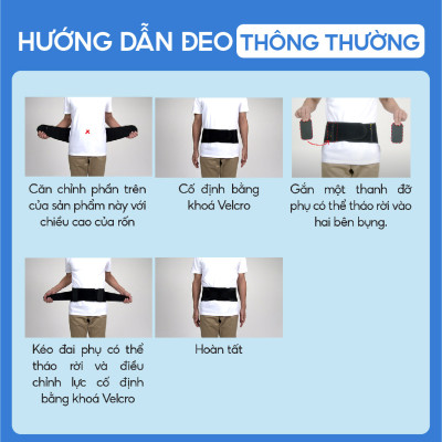 Đai lưng cột sống Phiten loại cứng supporter waist belt hard type AP229003/AP229004/AP229005