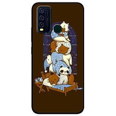 Ốp lưng dành cho Vivo Y30 mẫu Gấu Xếp Chồng
