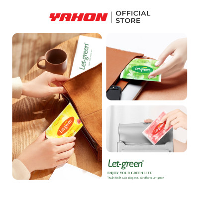 18 Gói Khăn Giấy Bỏ Túi LET-GRREN, 10 Tờ/Gói