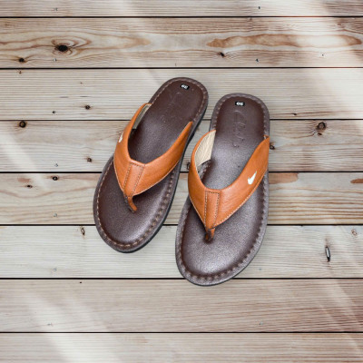 DÉP KẸP CHẤT LIỆU DA BÒ VATIS V17061