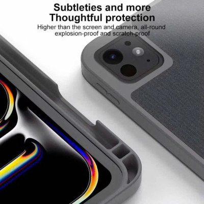 Bao Da cho iPad A16 / Gen 10 / Gen 11 / Pro 11) Mutural Chính Hãng – Chống Sốc, Kèm Khay Đựng Bút - Hàng nhập khẩu