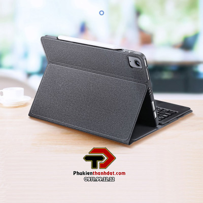 Bao da kèm bàn phím cho iPad Pro 11 2020 chính hãng Dux Ducis có bàn di chuột TrackPad, có ngăn để bút - Hàng chính hãng 