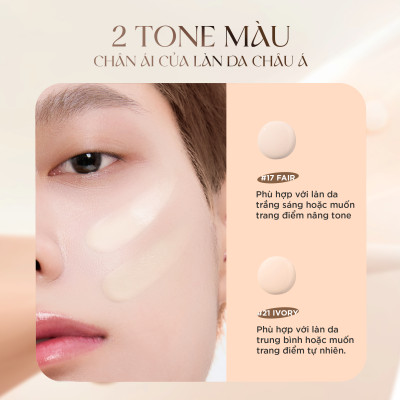 PHẤN NƯỚC KIỀM DẦU MỎNG NHẸ  THOÁNG DA VACOSI - VK15 - VACOSI FLASO CUSHION SPF 50+/PA+++