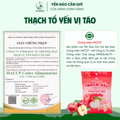 Yến Đảo - Thạch Tổ Yến Vị Táo Hương Vị Trái Cây Tươi Ngon, Dinh Dưỡng Cho Cả Gia Đình