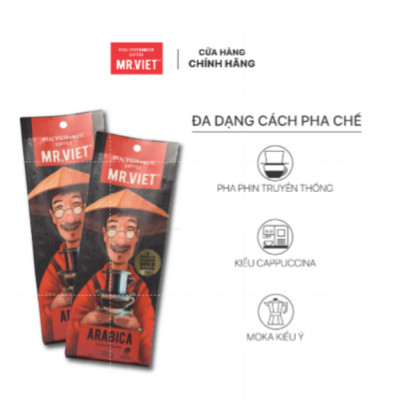  Arabica - Cà Phê Rang Xay Mr Viet Túi 250g