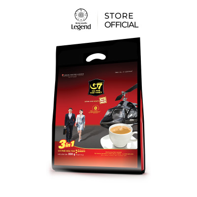 Cà Phê Hòa Tan G7 3in1 Trung Nguyên Legend – Bịch 50 Gói – Cà Phê Sữa Hòa Tan Tiện Lợi, Đậm Vị Việt
