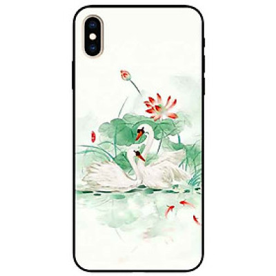 Ốp lưng in cho Iphone Xs Max Mẫu Đôi Thiên Nga