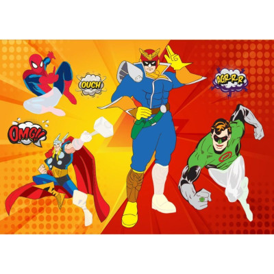 Sách - Super Heroes Siêu Anh Hùng - Dán Hình Sticker Trong Suốt - Tập 1 - Rèn Luyện IQ EQ CQ - Việt Thư